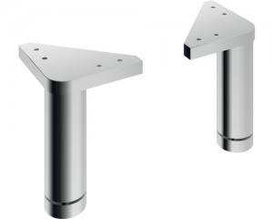 Zestaw nóżek do mebli 2 szt. Pelipal wysokość 10 cm chrom