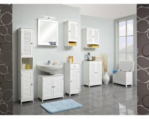 Szafka do łazienki stojąca biała Jasper szer. 32 cm prawa