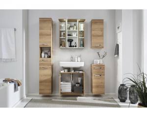 Szafka do łazienki wisząca dąb Pelipal seria Bremen Riviera szer. 30 cm