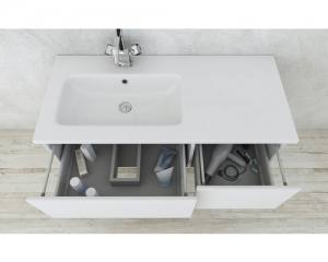 Szafka podumywalkowa wisząca  Avril 100 cm ciemny dąb