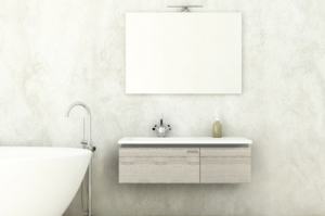 Szafka podumywalkowa wisząca  Avril 100 cm dąb bielony bez blatu