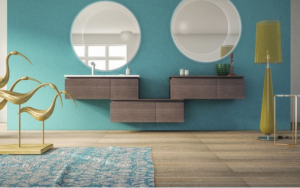 Szafka podumywalkowa wisząca  Avril 100 cm ciemny dąb