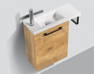 Umywalka z szafką  do WC 400 dąb