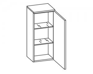 Wisząca szafka łazienkowa Offenbach dąb  szerokość 30 cm