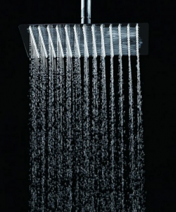 Zestaw prysznicowy z termostatem  z deszczownicą kwadrat 20x20cm