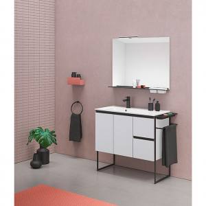 Szafka pod umywalkę Riva Structure biała