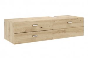 Szafka podumywalkowa wisząca Geo 140 cm dąb