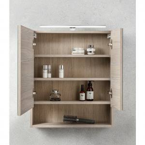 Szafka łazienkowa wisząca z lustrem Polar z oświetleniem