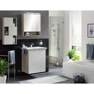 Szafka łazienkowa wisząca z lustrem Polar z oświetleniem