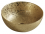 Umywalka nablatowa okrągła 35,8 x 35,8 cm złota mat